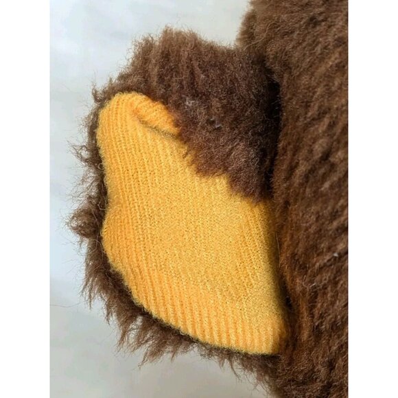 Elka Toys Plush Monkey New York  Stuffed Animal Clasp Hands Old Sad Lonely Vtg - Picture 13 of 16